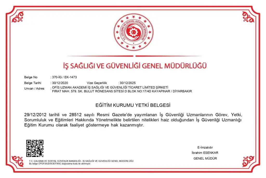 Diyarbakır Şubesi Yetki Belgesi