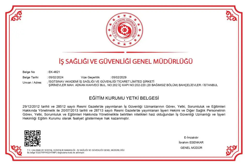 Şirinevler Şubesi Yetki Belgesi