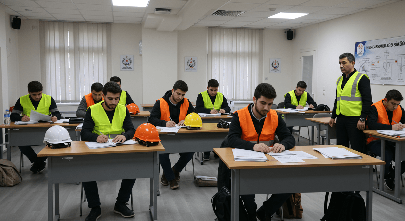 Gemlik iş güvenliği kursu eğitim sınıfı - Gemport liman konteyner ve Borçelik hadde sektörüne özel İSG uzmanlığı eğitimi Bursa Gemlik