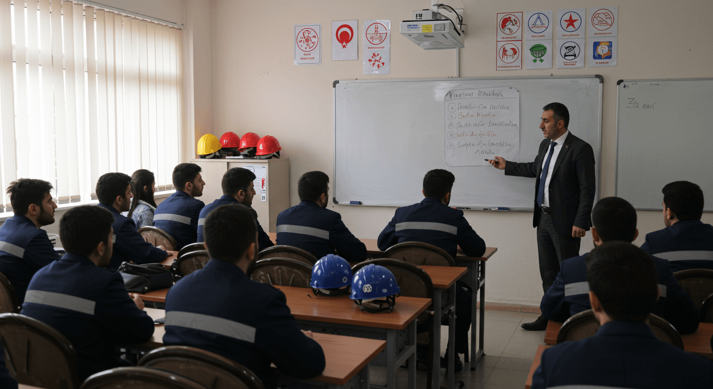 Kalecik iş güvenliği kursu eğitim ortamı