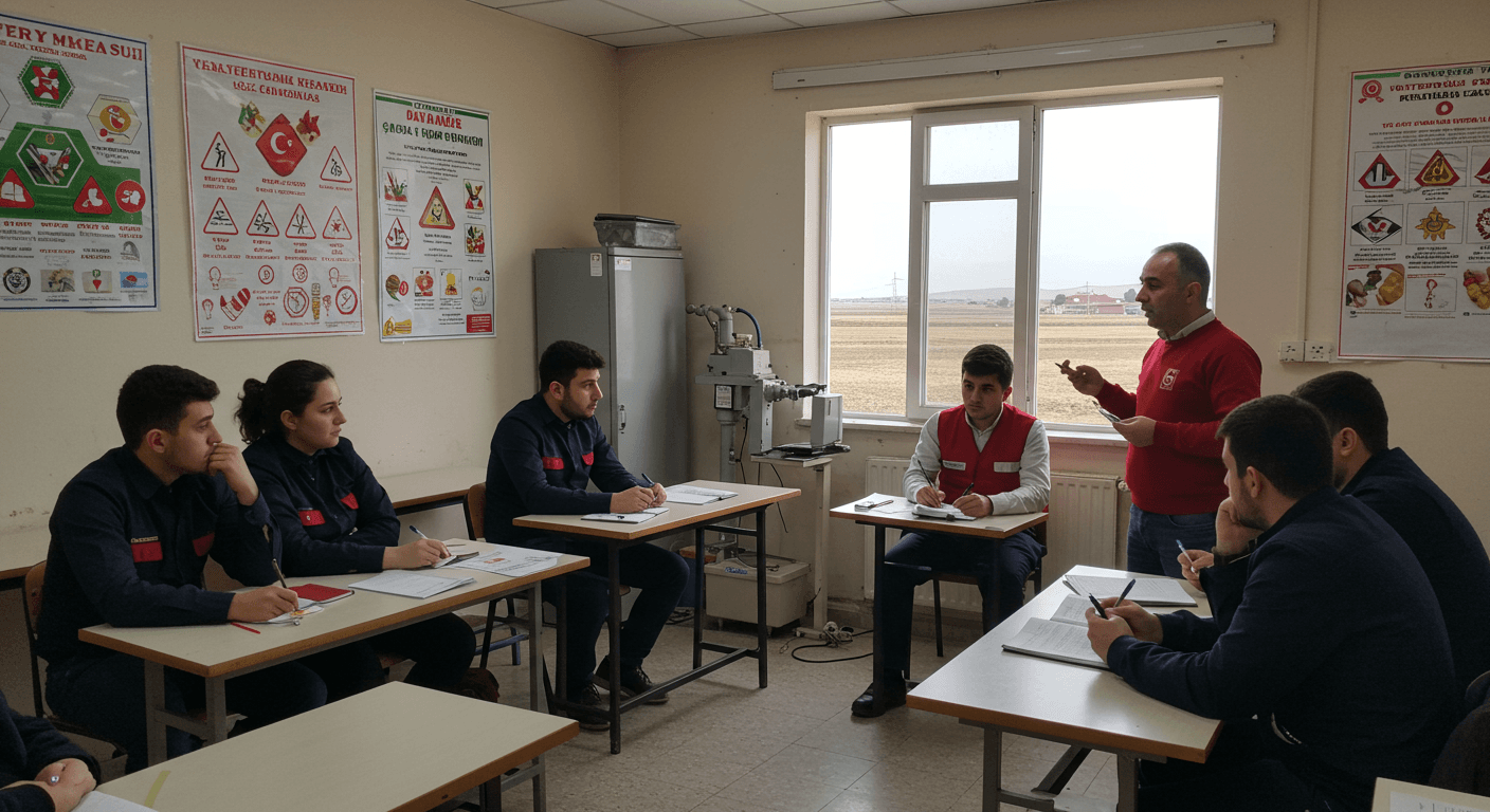 Karacabey iş güvenliği kursu eğitim sınıfı - tarım hayvancılık çeltik ve yem fabrikası İSG uzmanlığı eğitimi Bursa Karacabey