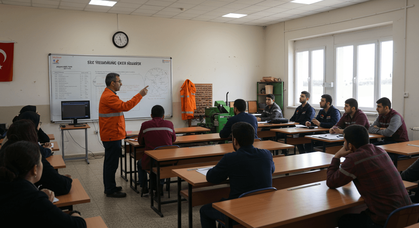 Korkuteli iş güvenliği kursu eğitim ortamı - Antalya Korkuteli İSG uzmanlık sertifika programı sınıf görüntüsü