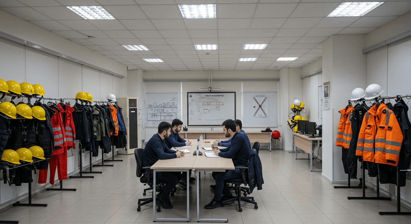 Manavgat iş güvenliği kursu eğitim ortamı - Antalya Manavgat İSG sertifika programı sınıf görüntüsü