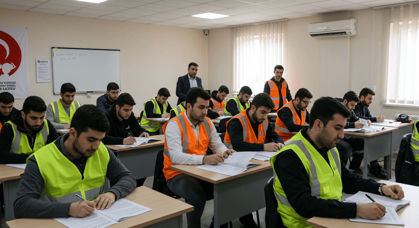 Ödemiş iş güvenliği kursu eğitim ortamı - tekstil OSB ve tarım sektörüne özel İSG uzmanlık eğitimi İzmir Ödemiş
