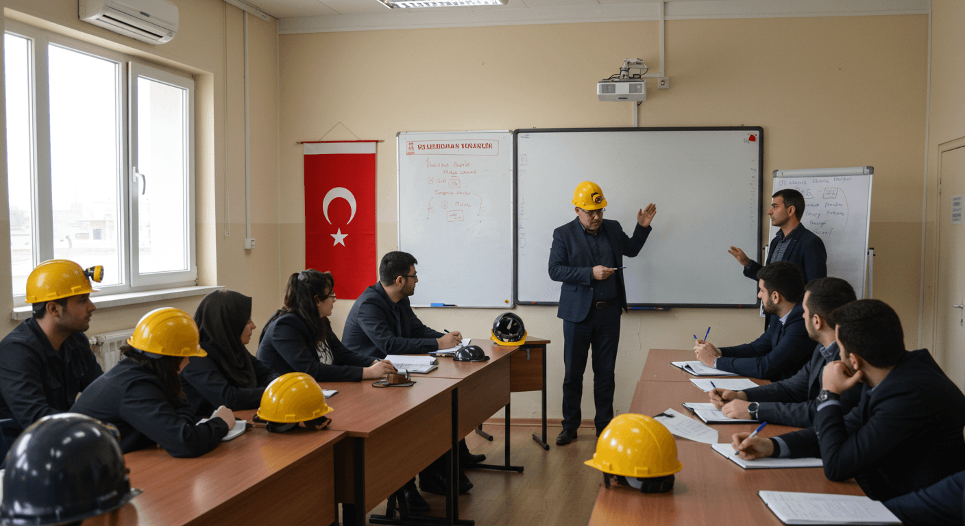 Orhaneli iş güvenliği kursu eğitim sınıfı - termik santral ve linyit madeni İSG uzmanlığı eğitimi Bursa Orhaneli