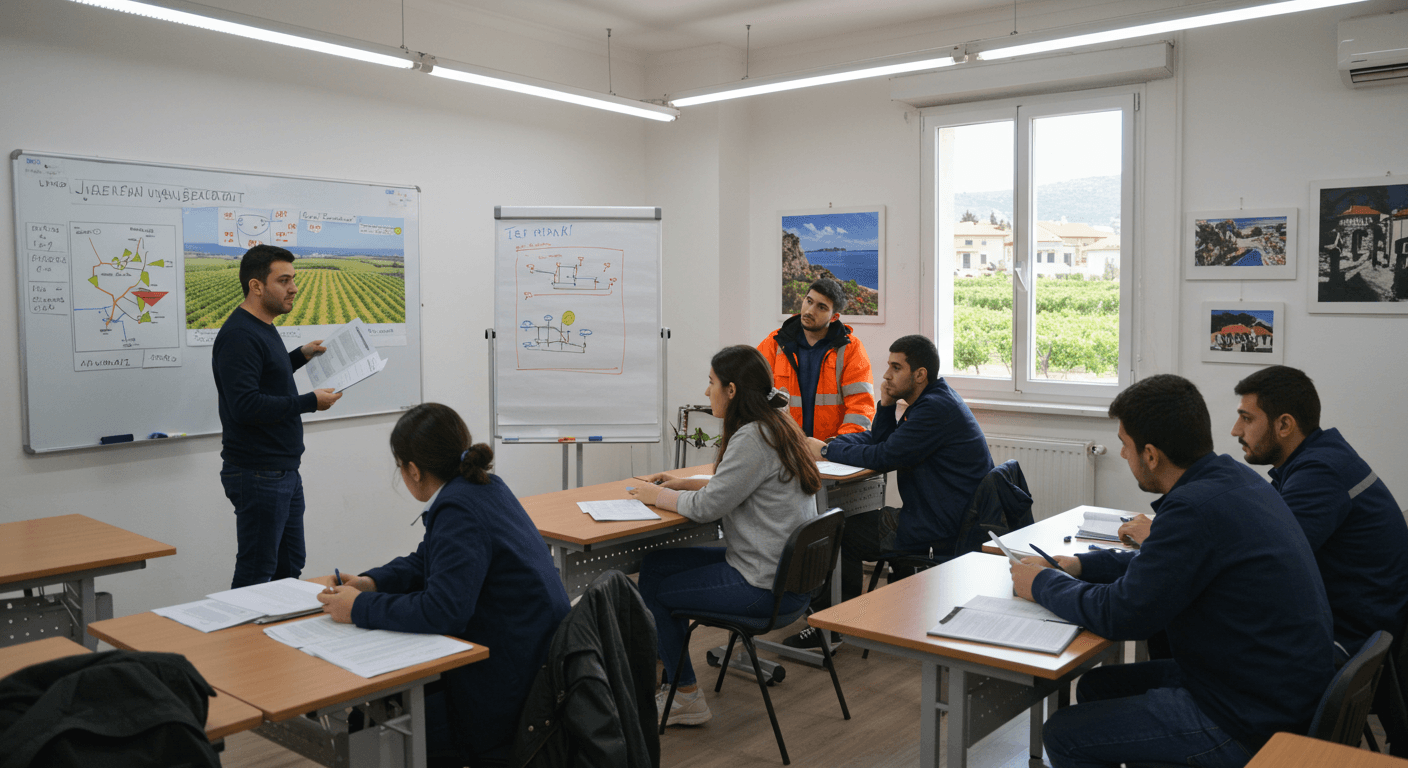 Urla iş güvenliği kursu eğitim sınıfı - Ofis Akademi İSG uzmanlığı eğitimi İzmir Urla